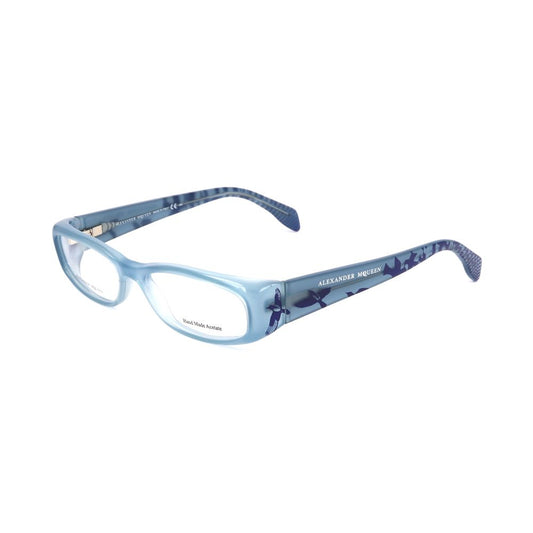 Alexander McQueen Blaue Acetat-Brille (Gestell)