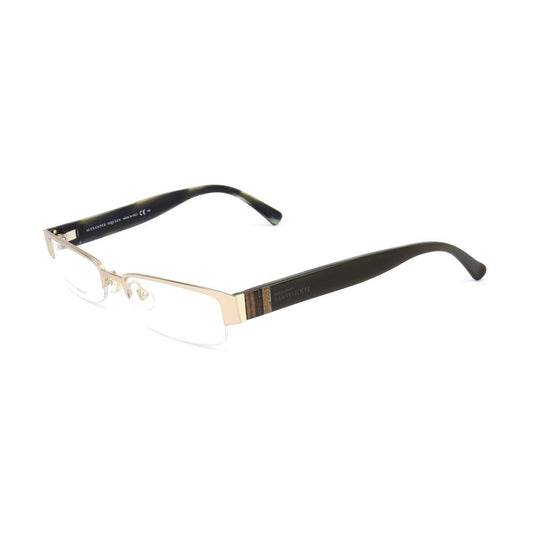 Alexander McQueen Goldfarbene Metallbrille (Gestell)