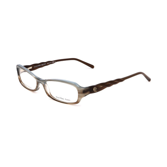 Alexander McQueen Braune Acetat-Brille (Gestell)