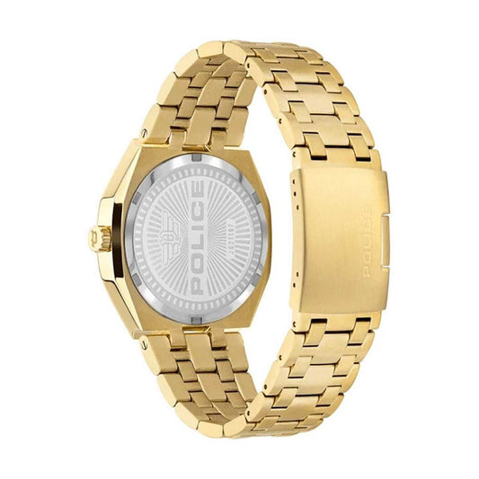 Police Gold Stainless Steel Dress Watch
