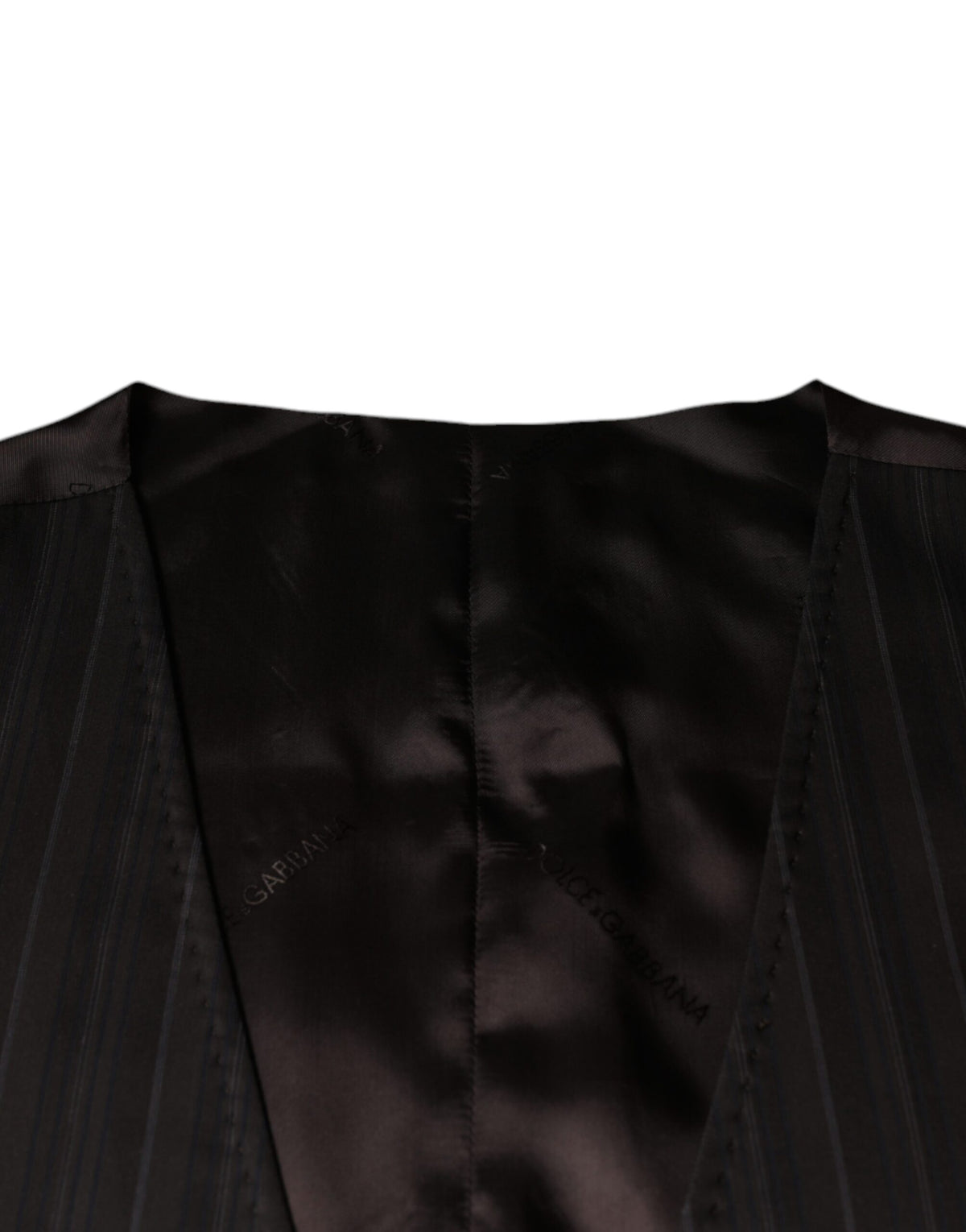 Dolce & Gabbana Schwarze Weste aus Baumwolle, formelle Weste