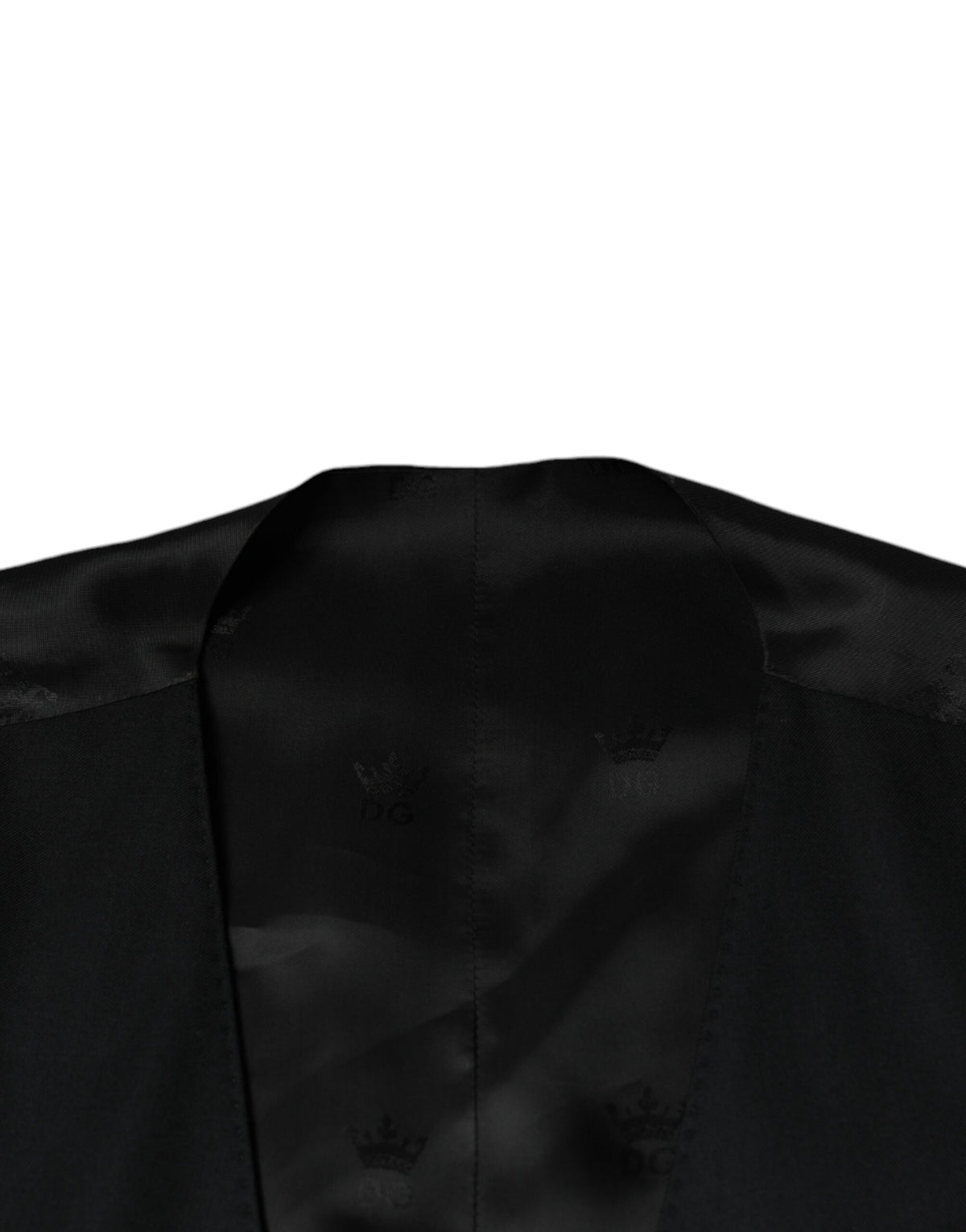 Dolce & Gabbana Schwarze Wollweste, formelle Weste