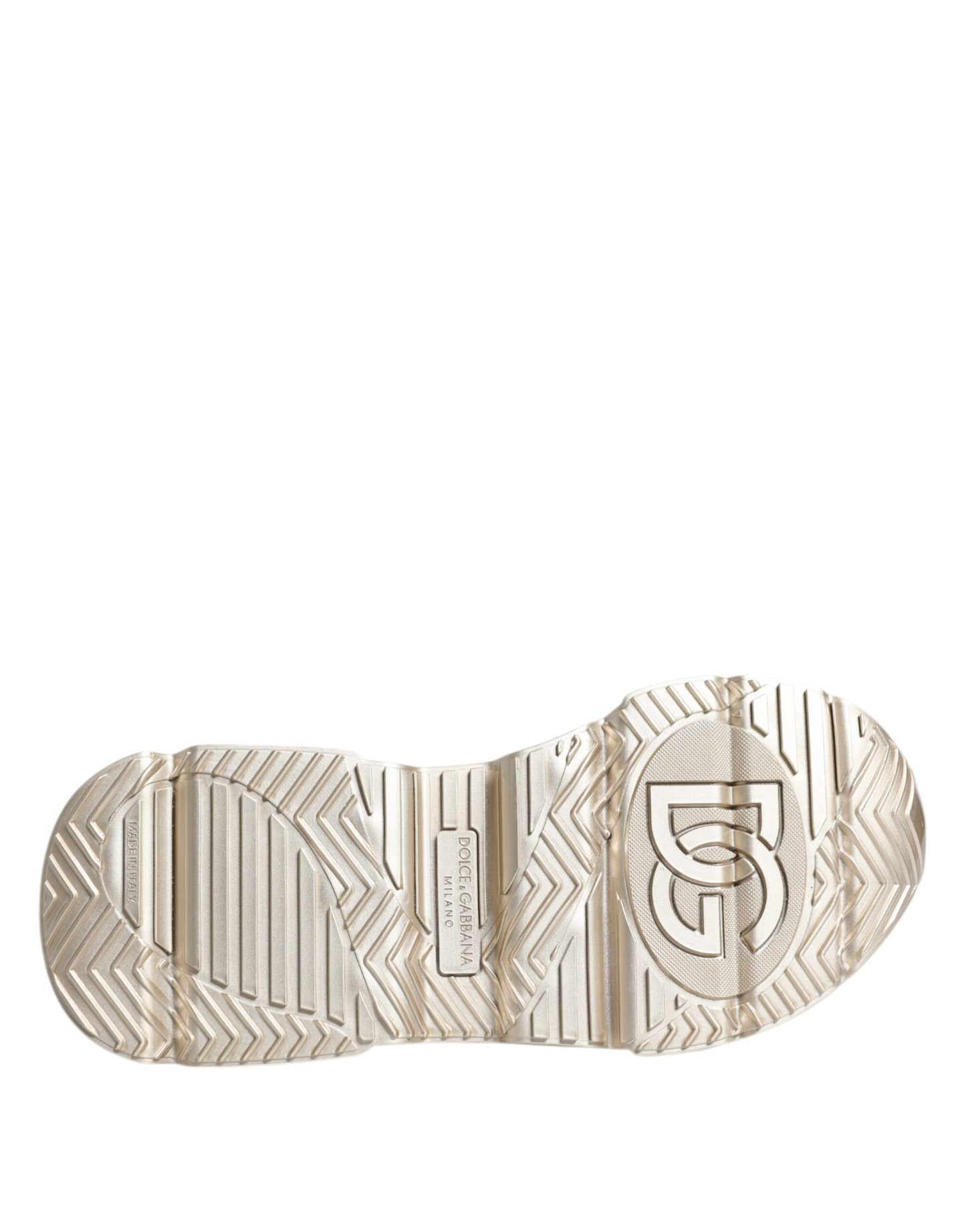 Dolce & Gabbana Daymaster Sneakers mit schillernden Pailletten in Gold