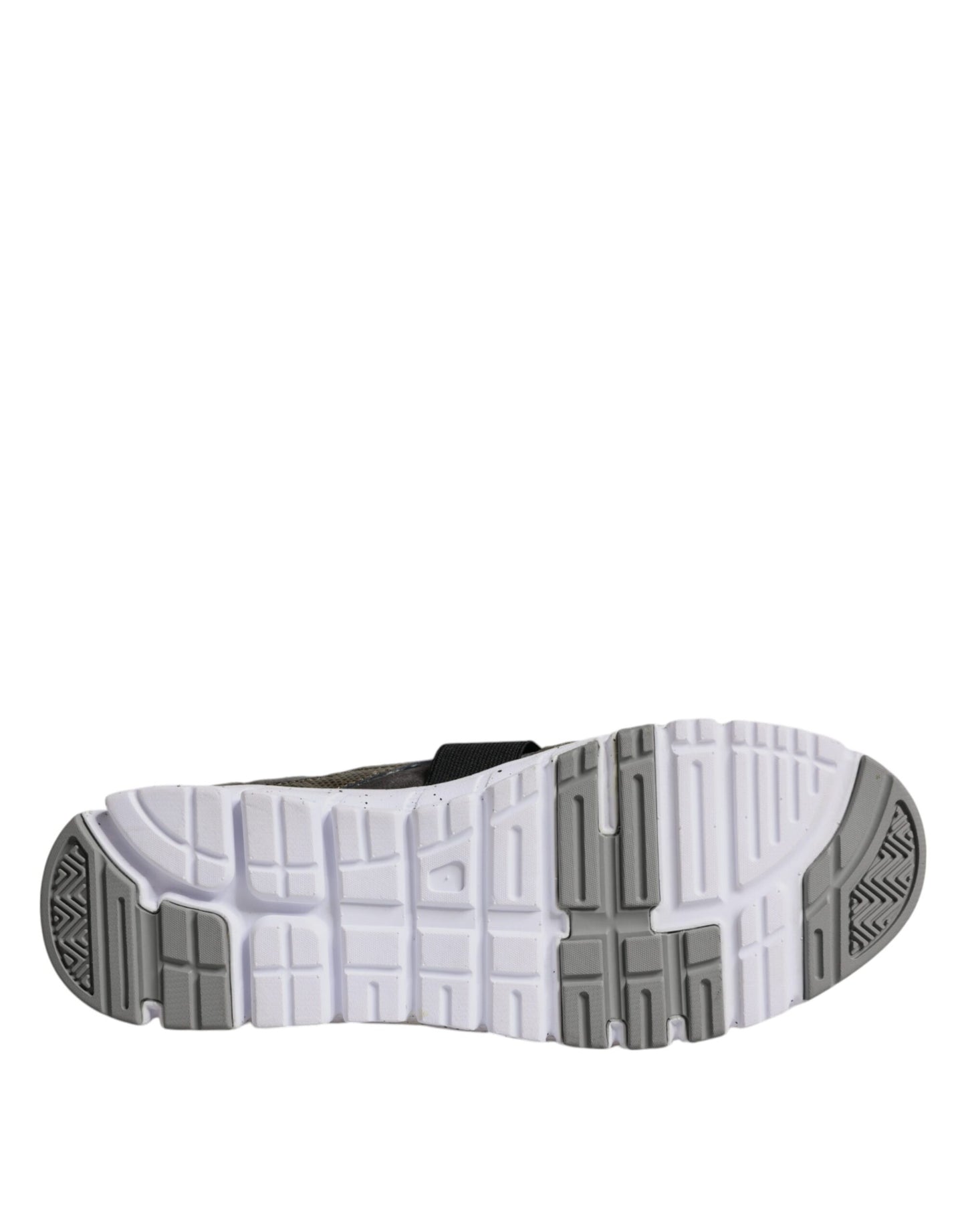 Dolce & Gabbana Mehrfarbige Canvas-Leder-Sneaker mit niedrigem Schaft