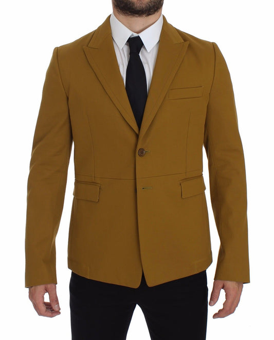 Dolce & Gabbana – Gelber Blazer aus Baumwollstretch