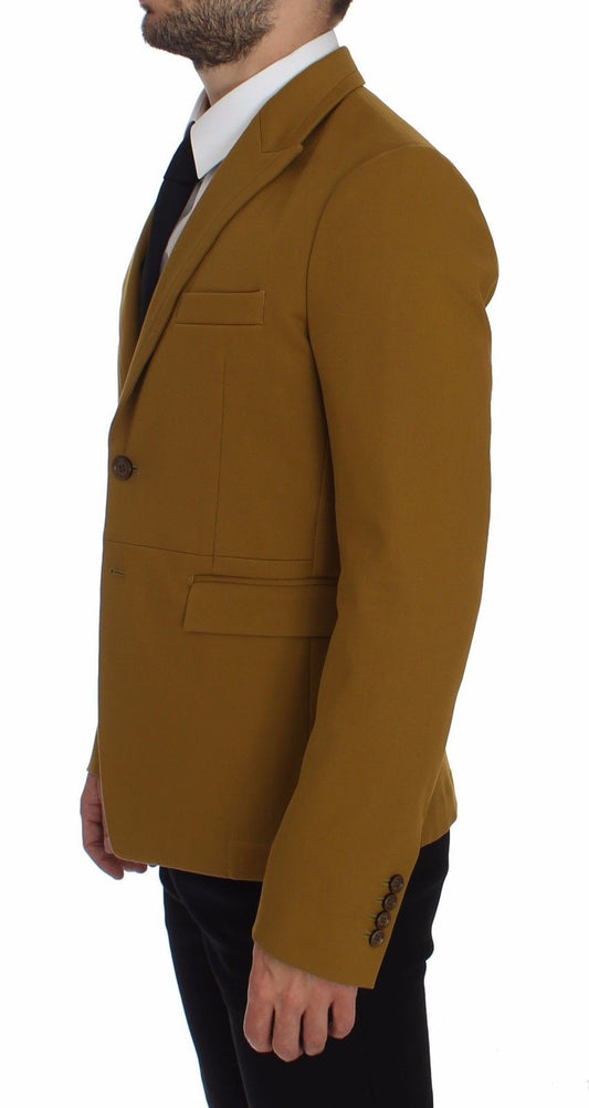 Dolce & Gabbana – Gelber Blazer aus Baumwollstretch