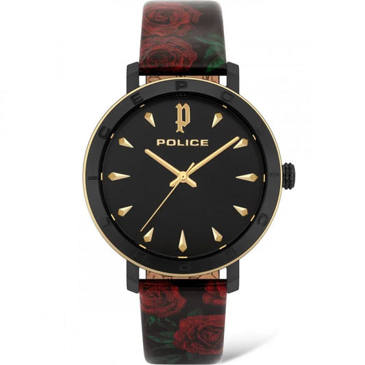 Police Red Edelstahl-Armbanduhr