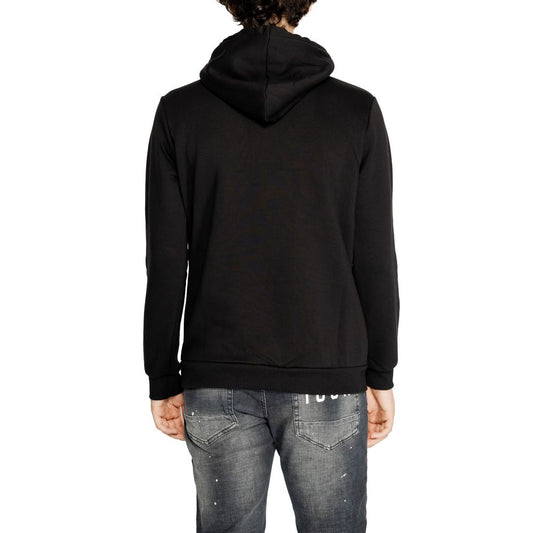 Icon Black Cotton Hoodie