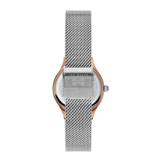 Ted Baker Silver Stainless Steel Dress Watch