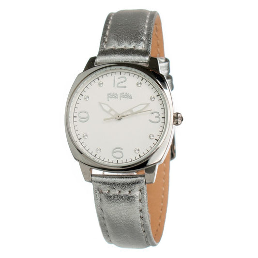 Folli Follie Uhr mit grauem Lederarmband