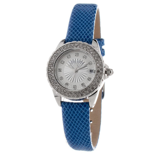 Folli Follie Armbanduhr mit blauem Lederarmband