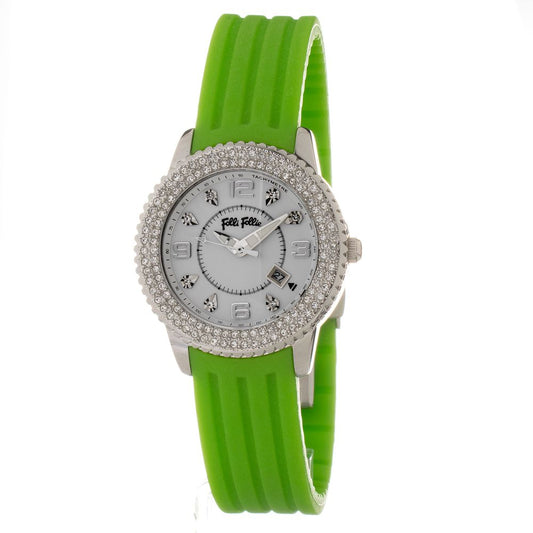 Folli Follie Grüne Synthetik-Armbanduhr