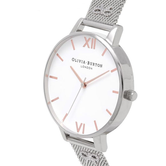 Olivia Burton – Silberne Edelstahluhr