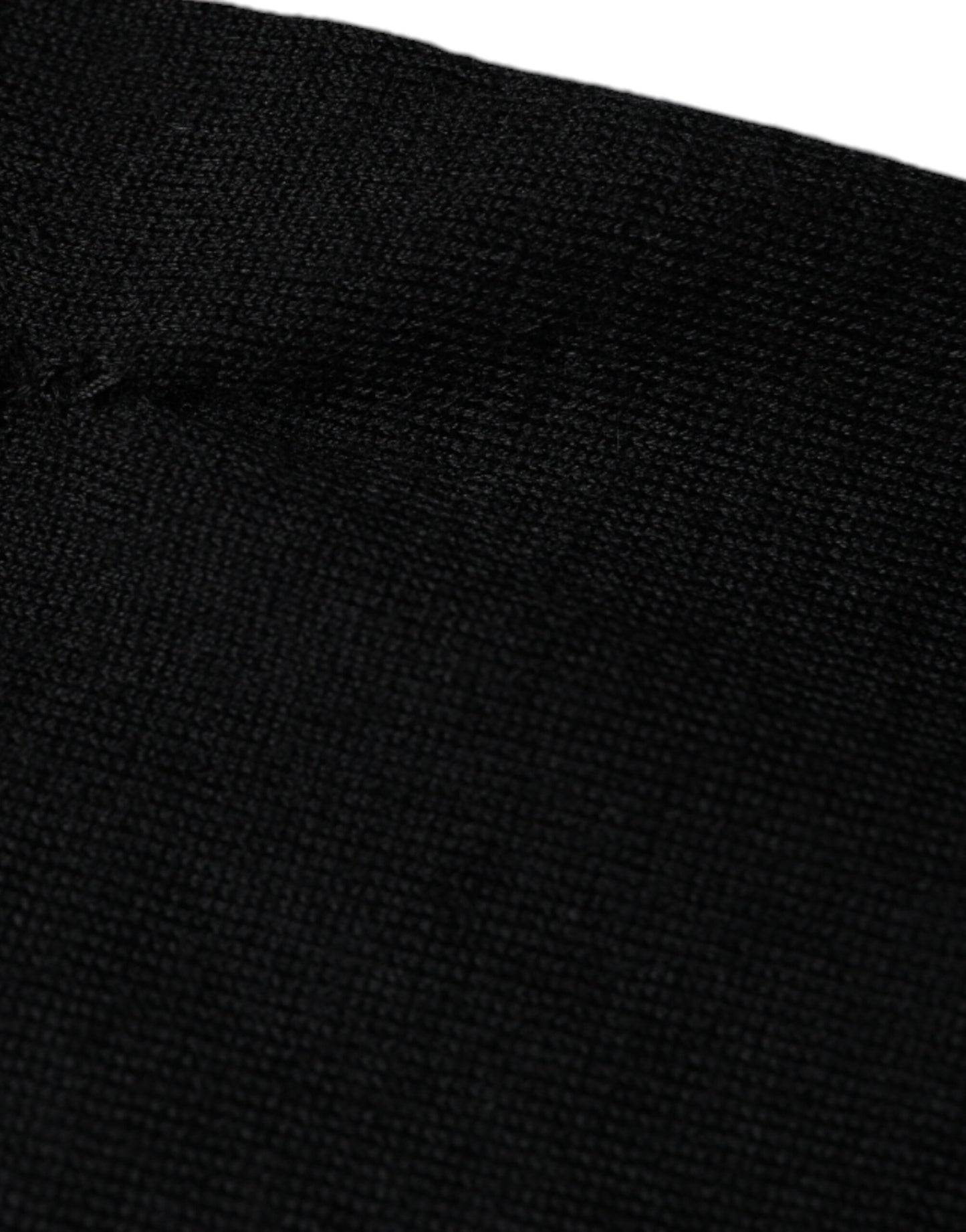 Dolce & Gabbana – Schwarzer Kaschmirpullover mit Rundhalsausschnitt