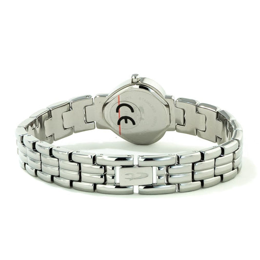 Chronotech Silberne Edelstahluhr