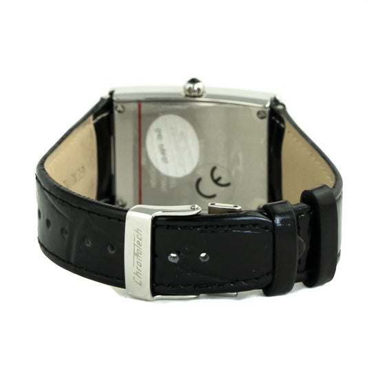 Chronotech Silberne Edelstahluhr