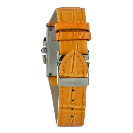 Chronotech Orange Lederuhr