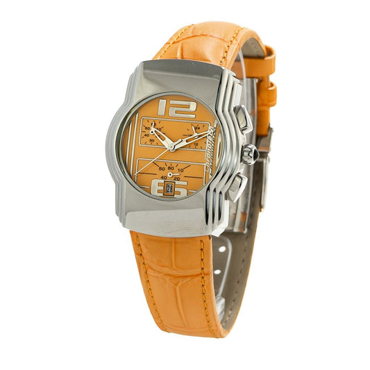 Chronotech Orange Lederuhr