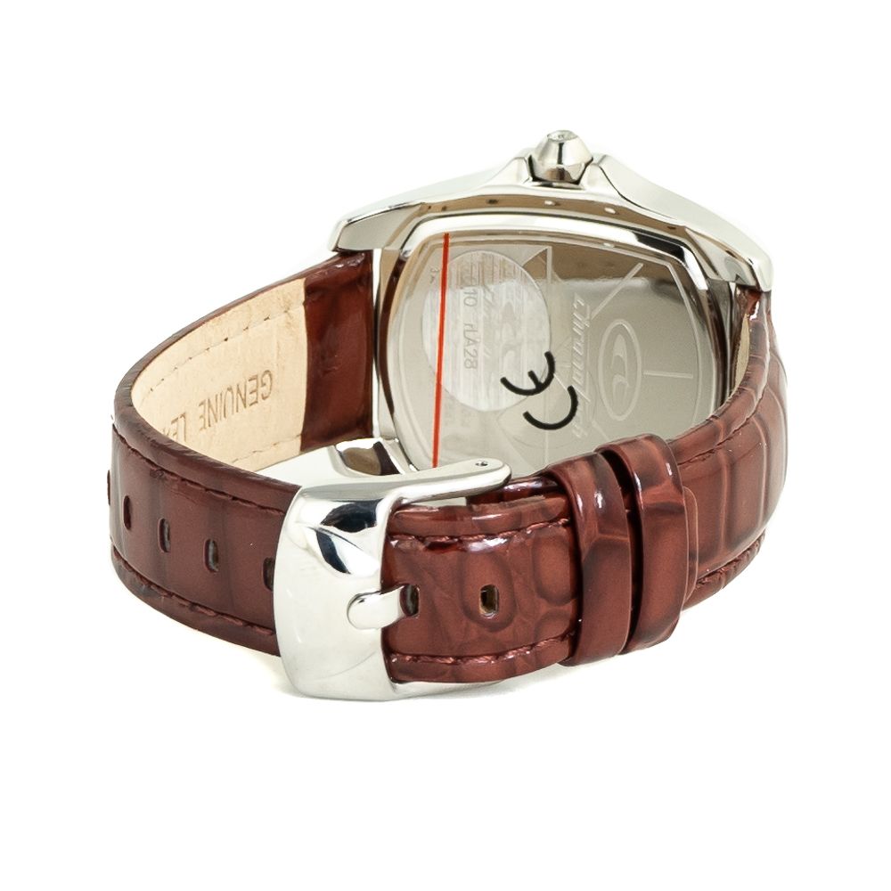 Chronotech Brown Leather Dress Watch