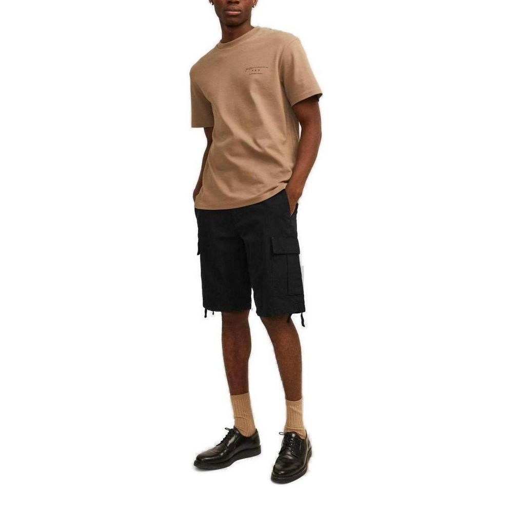 Jack Jones – Schwarze Baumwoll-Bermuda