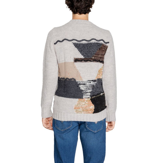 Gianni Lupo Beige Marabou-Pullover