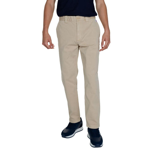 Tommy Hilfiger Jeans Gold Recycled Cotton Casual Pants