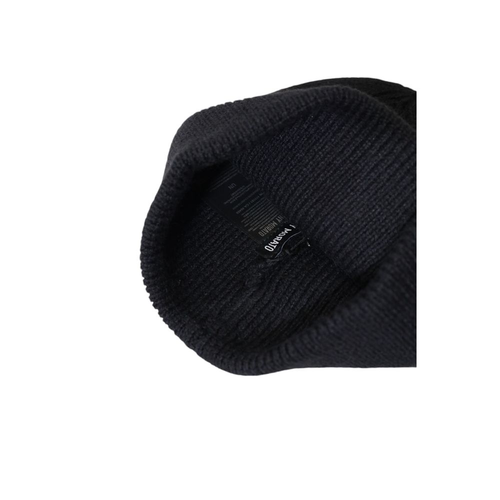Antony Morato Schwarze Wollmütze Baseballmütze