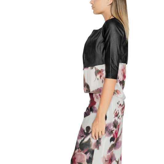 Rinascimento Schwarzer Polyethylen-Cardigan