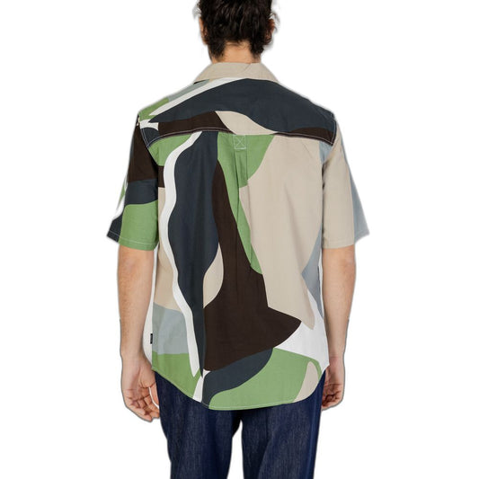 قميص قطني بأكمام قصيرة باللون الأخضر من Only & Sons