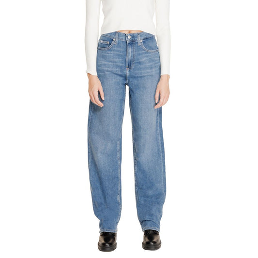 Calvin Klein Jeans – Blaue Jeans aus Baumwolle mit entspannter Passform