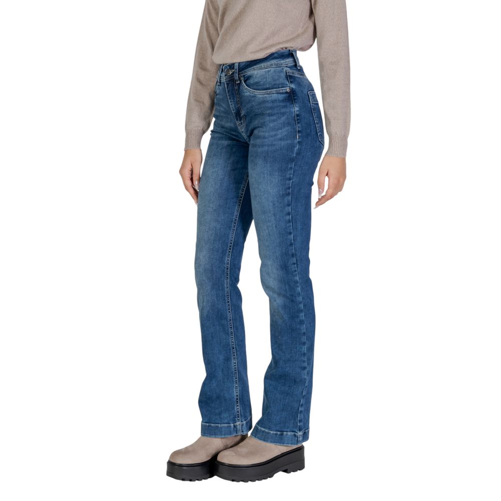 Street One Blaue Mom-Jeans aus Baumwolle