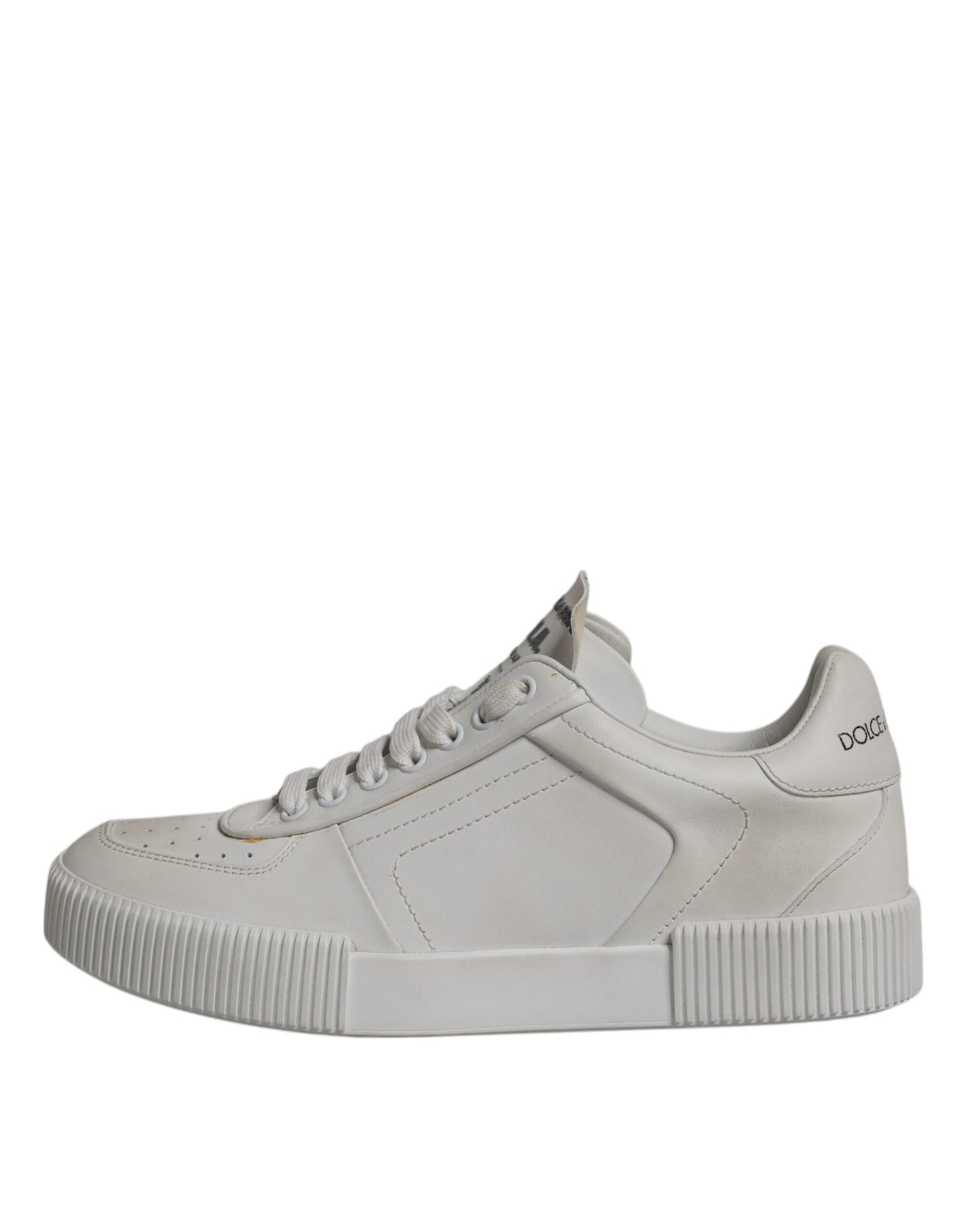 Dolce & Gabbana Weiße Miami Leder Low Top Sneakers Schuhe