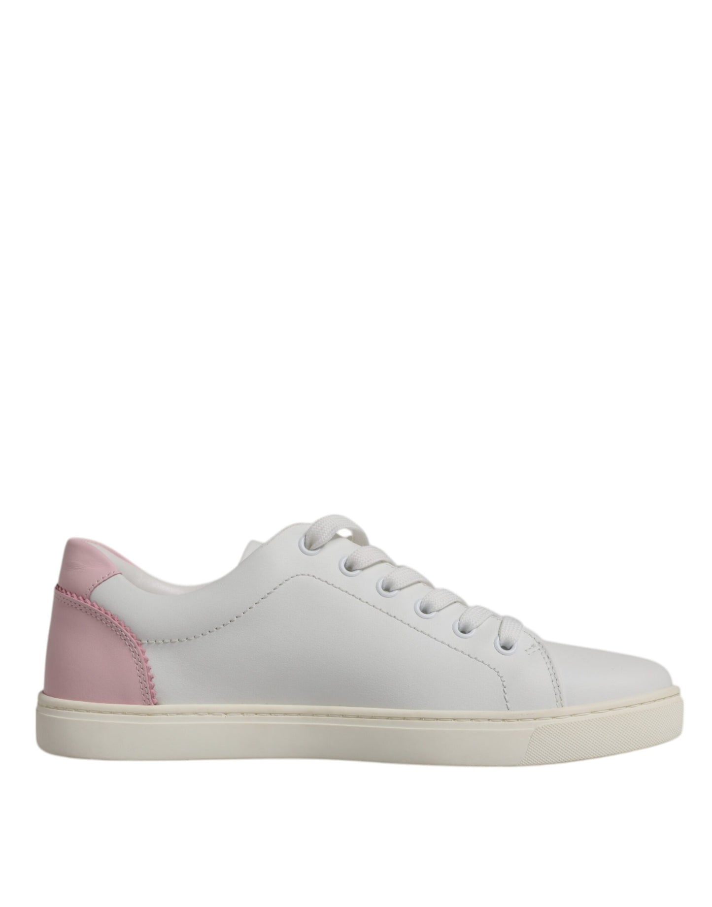 Dolce & Gabbana – Weiße, klassische Sneakers aus Kalbsleder
