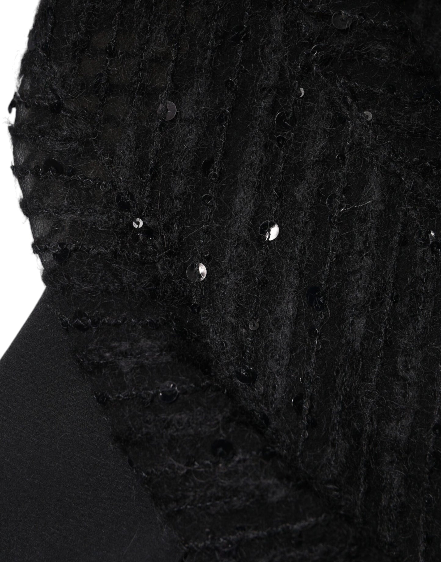 Brunello Cucinelli – Blusentop mit langen Ärmeln aus schwarzer Seidenmischung