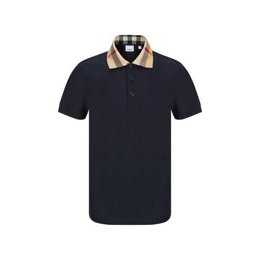 Burberry Poloshirt aus Baumwolle in Blau