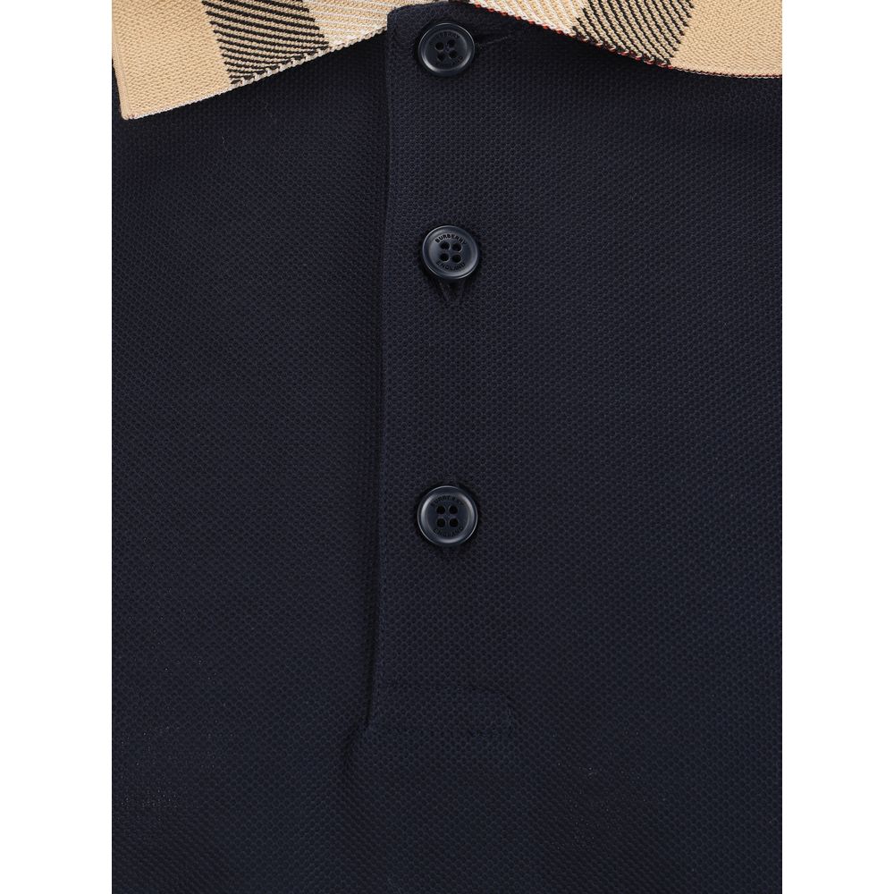 Burberry Poloshirt aus Baumwolle in Blau