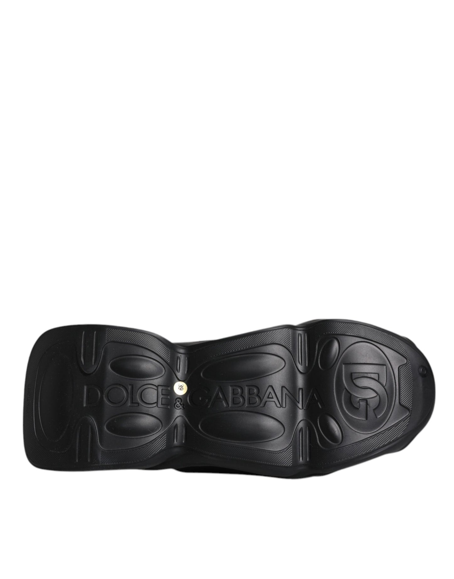 Dolce & Gabbana – Schwarze Slip-On-Wave-Low-Top-Sneakers für Herren