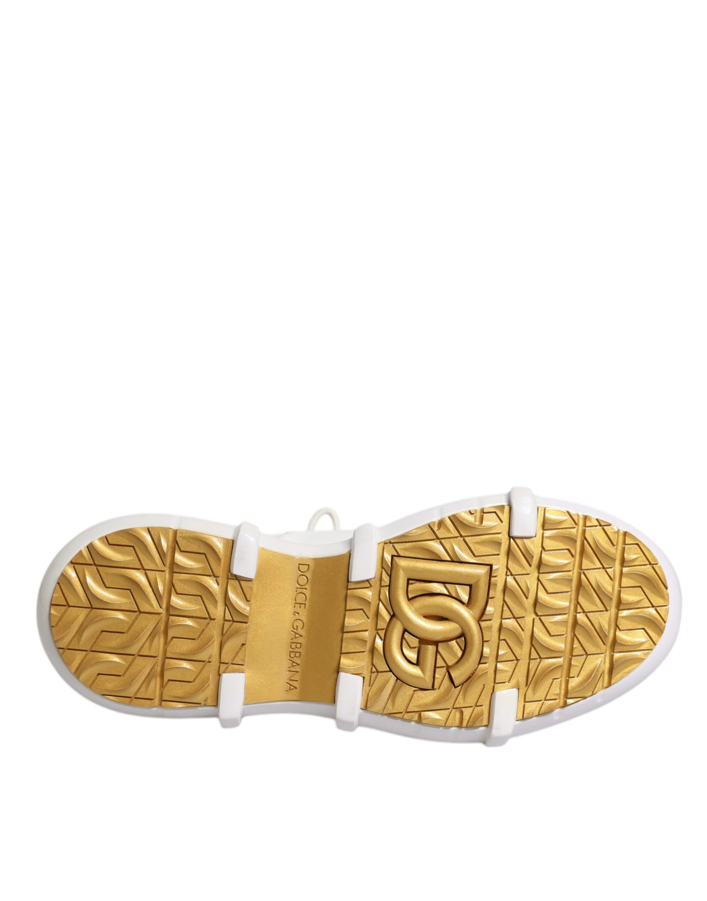 Dolce & Gabbana – Galileo – Hohe Sneakers aus weißem Nylon