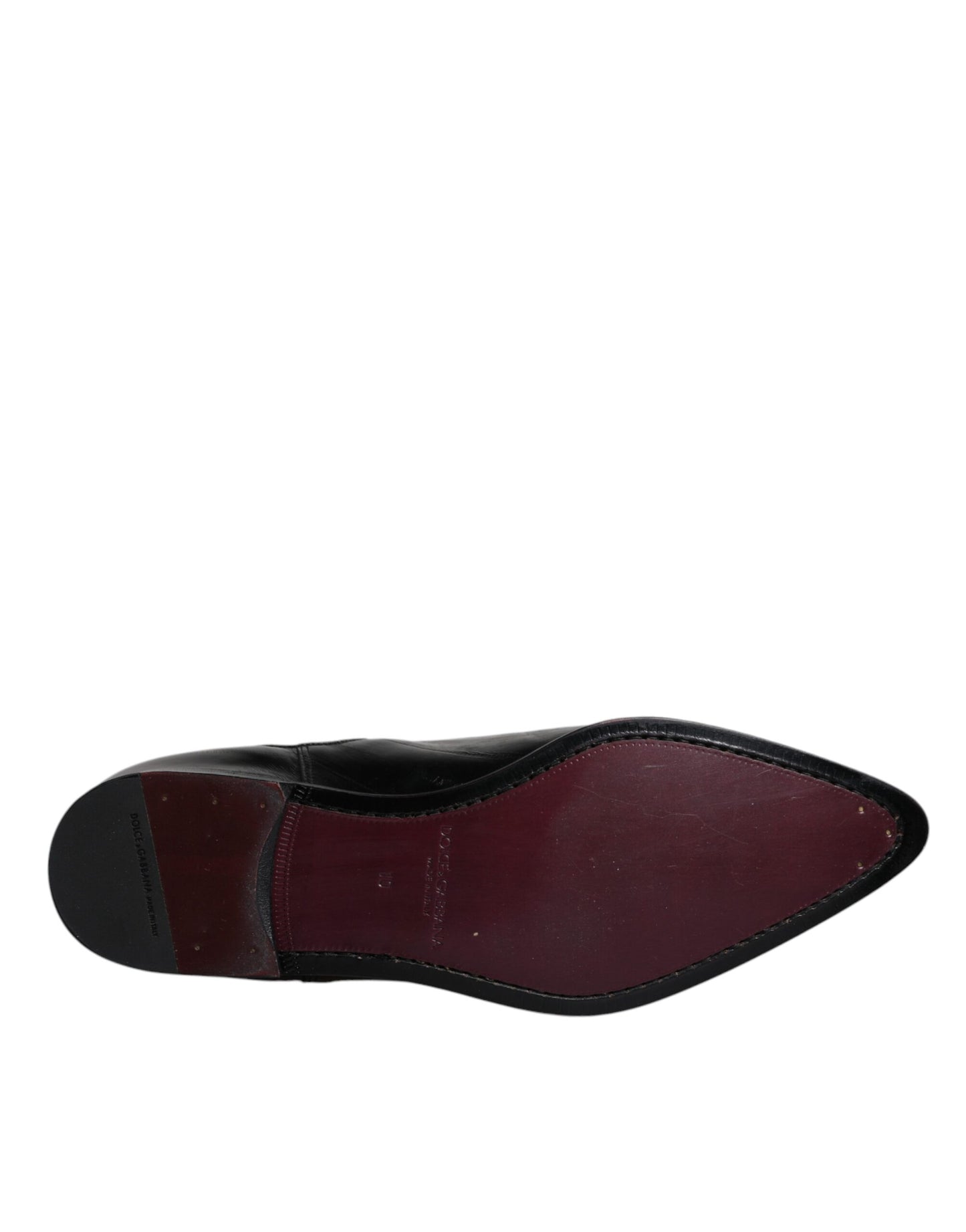 Dolce & Gabbana Chelsea Boots aus schwarzem Leder für Herren