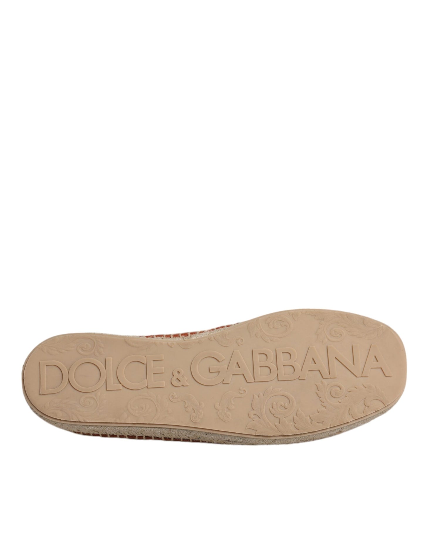 Dolce & Gabbana Kastanienbraune Espadrilles aus gewebtem Leder für Herren