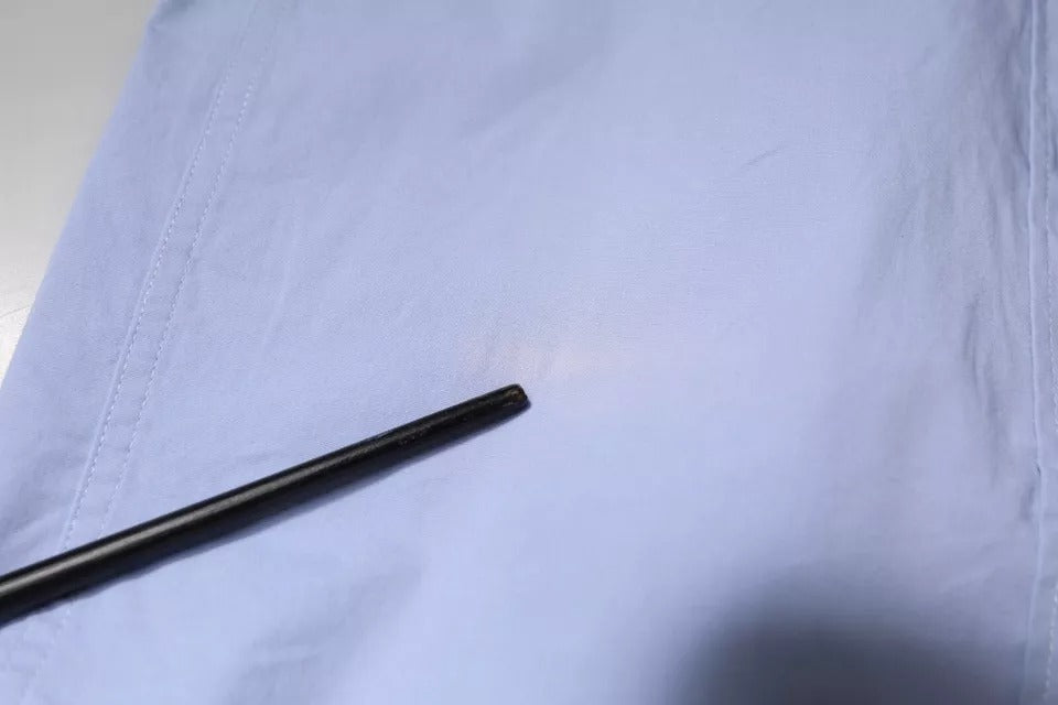 Dolce & Gabbana Hellblaues Slim Fit-Hemd SICILIA aus Baumwolle