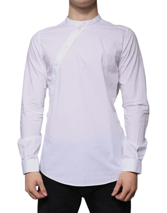 Dolce & Gabbana – Weißes, schmal geschnittenes MARTINI-Hemd aus Baumwolle