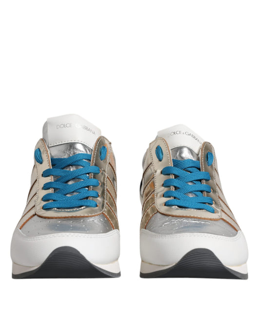 Dolce & Gabbana Mehrfarbige Low Top Sneakers aus Leder