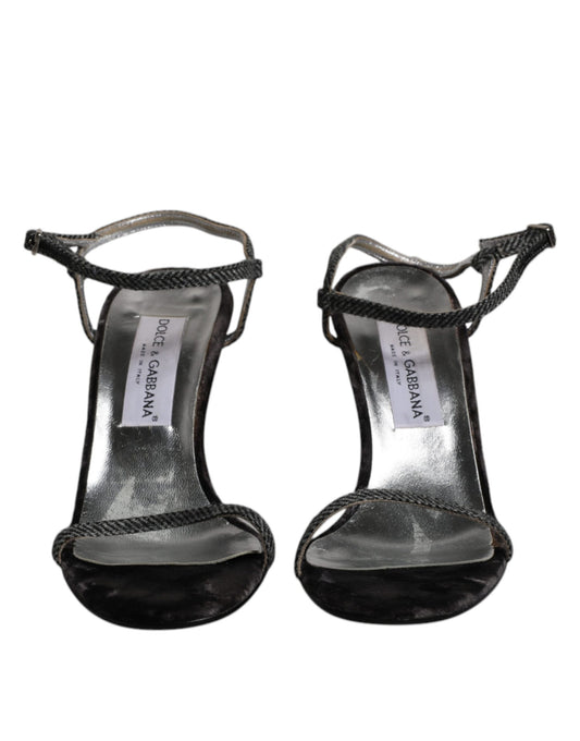 Dolce & Gabbana Schwarze High Heels mit Knöchelriemen