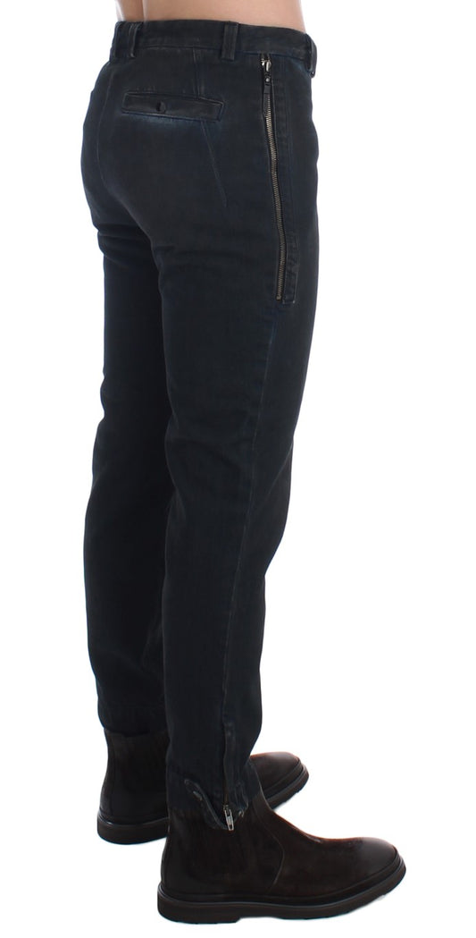 Costume National Blaue Jeans mit schmaler Passform aus Baumwolle
