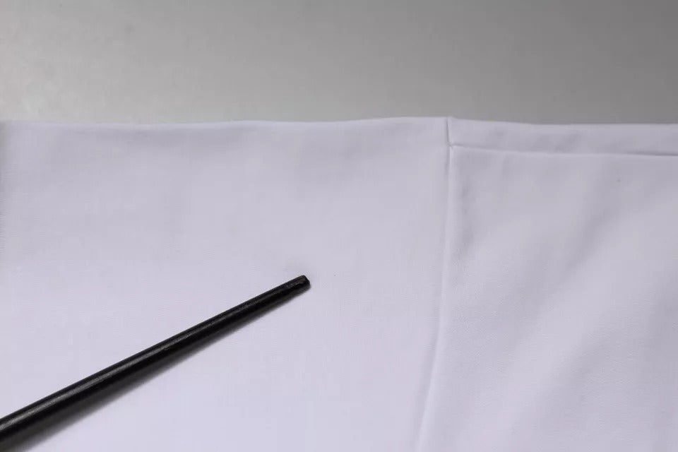 Dolce & Gabbana – Weißes, kurzärmliges T-Shirt mit Rundhalsausschnitt und DG-Logo