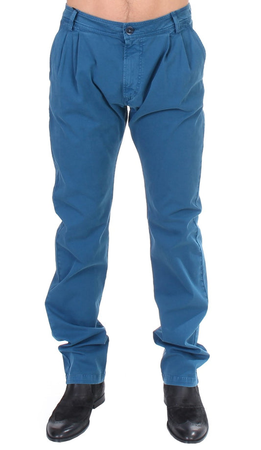 GF Ferre – Blaue Chinos aus Baumwolle mit gerader Passform