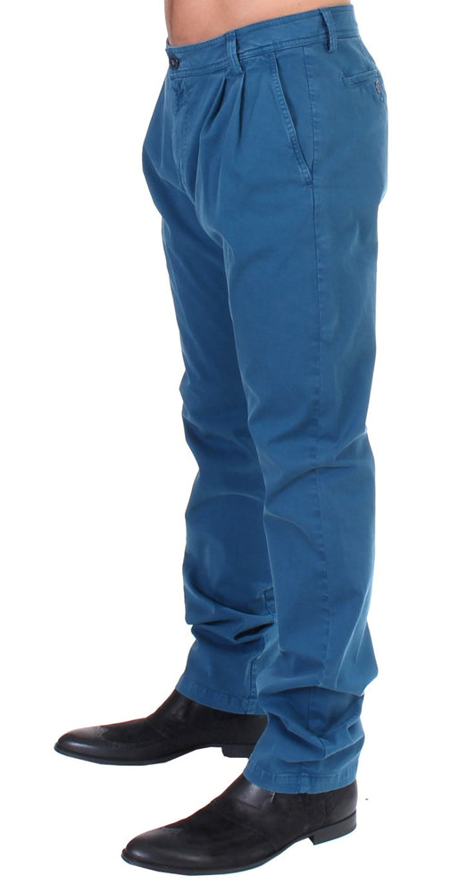 GF Ferre – Blaue Chinos aus Baumwolle mit gerader Passform