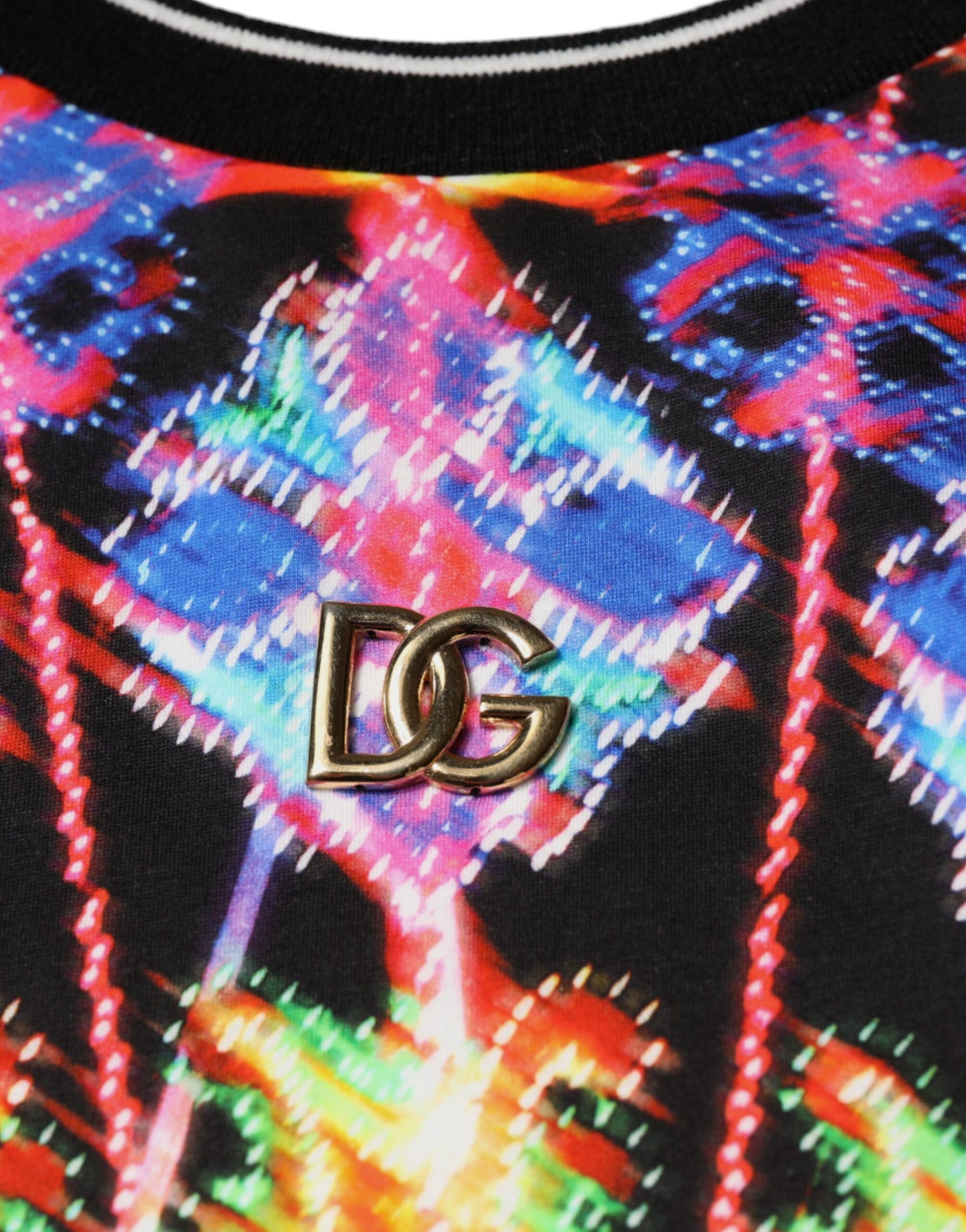 Dolce & Gabbana Multicolor Kaleidoscope Herren Kurzarm-T-Shirt