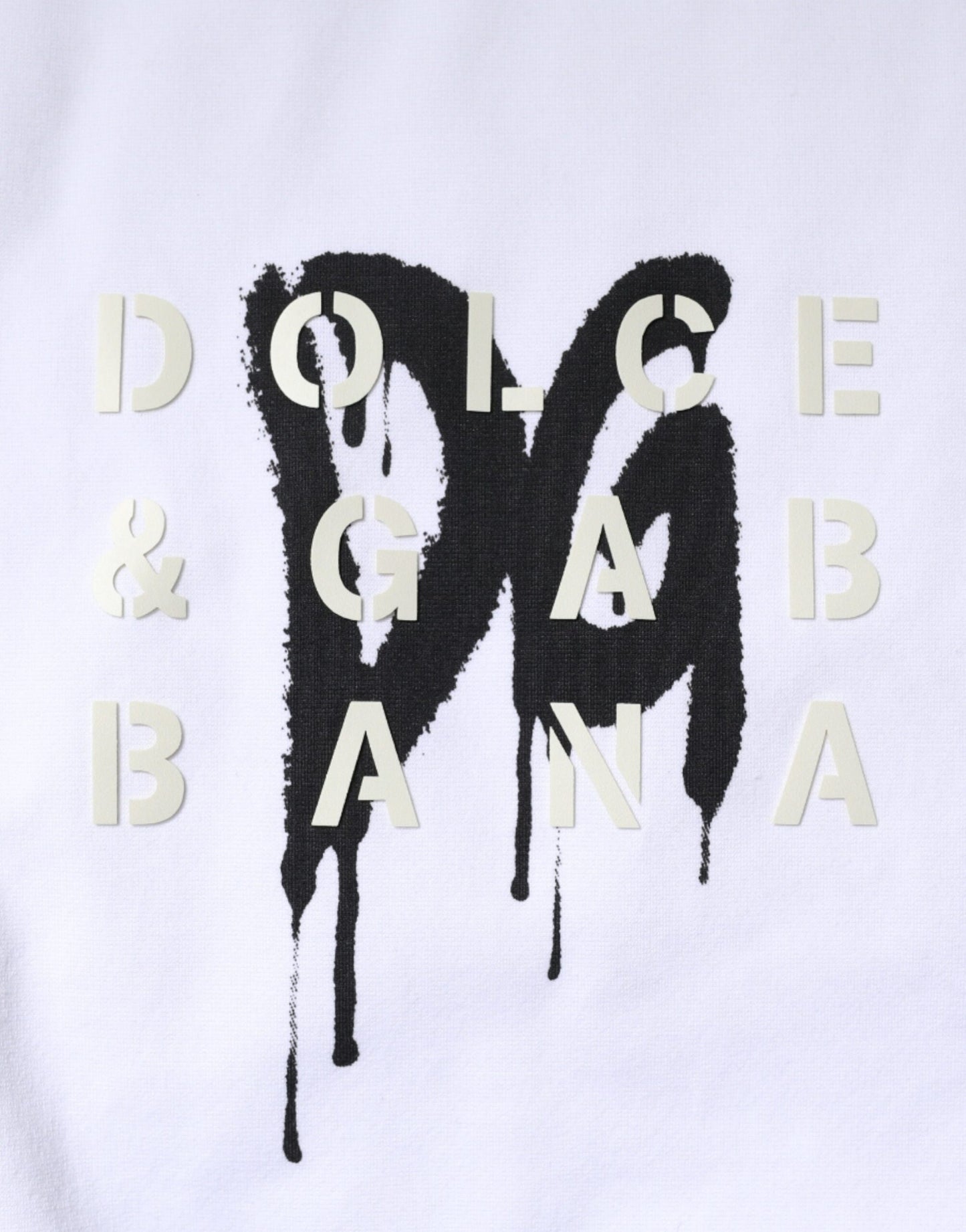 Dolce & Gabbana – Weißes T-Shirt aus Baumwolle mit Rundhalsausschnitt und DG-Logo